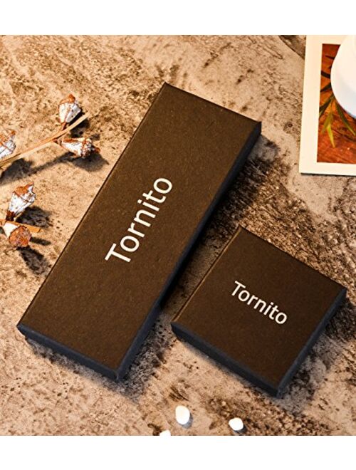 Tornito 4Pcs Tie Clips Set for Men Tie Bar Clip Set for Regular Skinny Ties Necktie Wedding Business Clips for Men
