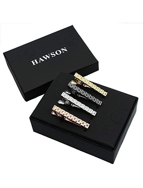 4 Pieces 1.5 Inch Tie Clip Set for Men in Gift Box