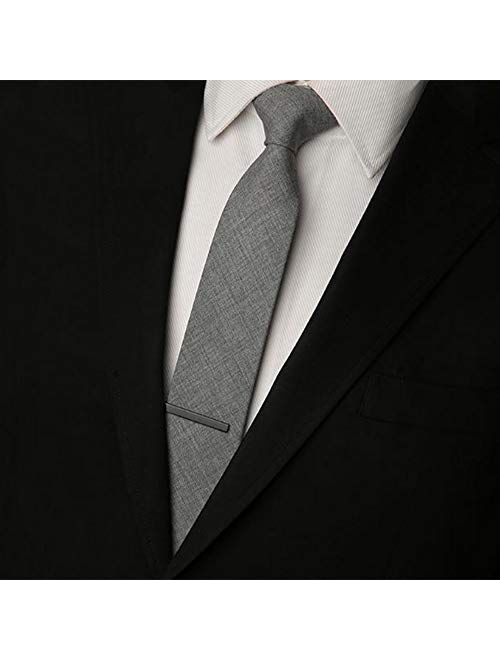 Jstyle 4 Pcs Tie Clips for Men Tie Bar Clip Set for Regular Ties Necktie Wedding Business Clips