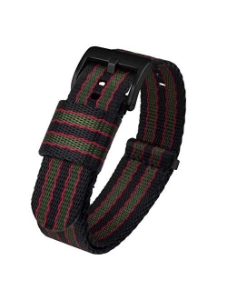 Jetson Military Style Watch Strap - 18mm, 20mm, 22mm or 24mm - Seat Belt Nylon Watch Bands