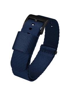 Jetson Military Style Watch Strap - 18mm, 20mm, 22mm or 24mm - Seat Belt Nylon Watch Bands