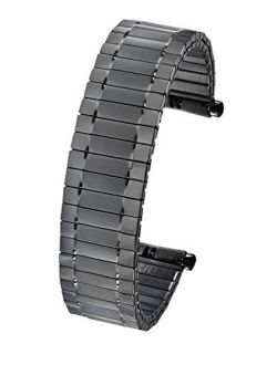 ALPINE Stainless Steel Stretch Watch Band, Flexible Expansion Replacement Strap, fits 18-20 mm, Squeeze Ends fits 18 – 20 mm