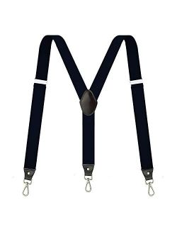 Suspenders for Men,Fowateda Adjustable Suspenders with Elastic Straps Y-Back Construction Heavy Duty for Work