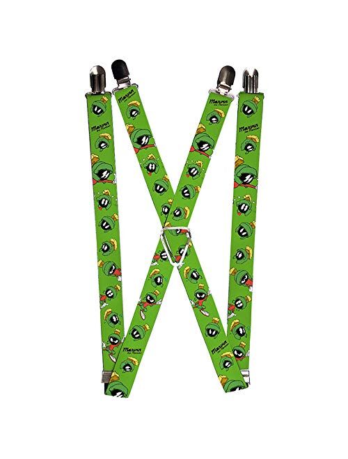 Buckle-Down Suspenders-Marvin The Martian W/Poses/Expressions Green