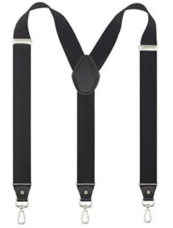 Mens Suspender with Swivel Hooks Adjustable Braces Y Shaped Elastic Comfortable Braces Belt Loops Strap