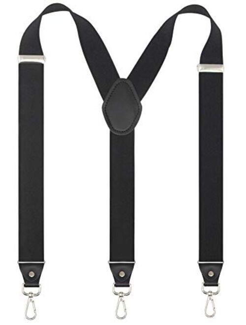 Buy Mens Suspender with Swivel Hooks Adjustable Braces Y Shaped Elastic ...