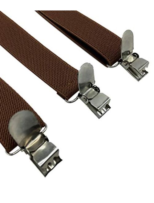 Adjustable and Elastic Consumable Depot Solid Color Suspenders Y-Back 