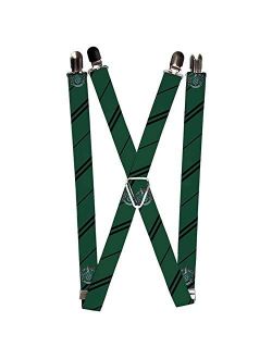 Buckle-Down Suspenders-Slytherin Crest/Stripe Green/Black