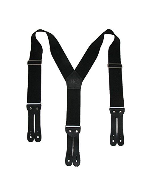 Welch Men's Elastic Button-End Y-Back 2 Inch Work Suspenders