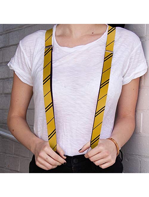 Buckle-Down Suspenders-Hufflepuff Crest/Stripe Yellow/Black