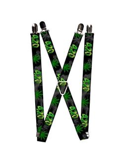 Buckle-Down Men's Suspender-Weed, Multicolor, One Size