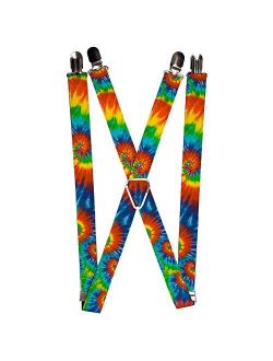Buckle-Down Unisex-Adult's Suspender-Tie Dye