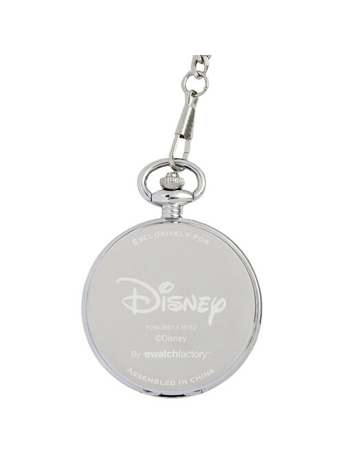 Disney Mickey Mouse Men's Silver Pocket Watch