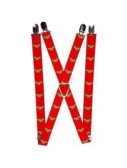 Buckle-Down Suspenders-Wonder Woman Logo Red