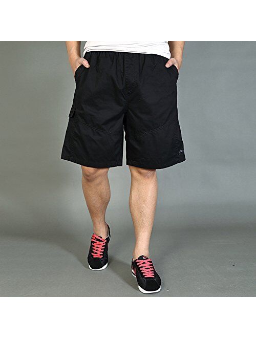 Chickle Men's Cotton Loose Fit Summer Cargo Shorts