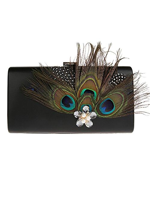 KAXIDY Ladies Evening Bag Flowers Evening Clutch Bags Wedding Bridal Prom Party Purse Clutches