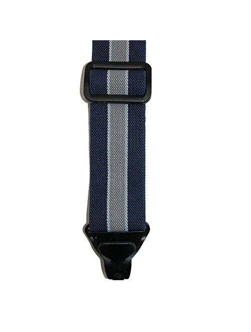 CTM Men's Elastic Plastic Clip-End TSA Compliant Airport Suspenders