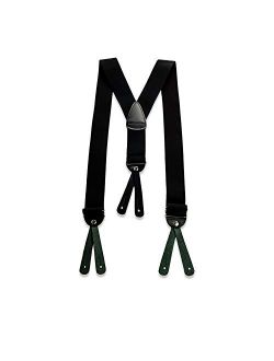Pro Guard Heavy-Duty Ice Hockey Youth Suspenders with 1.5" Elastic Straps | Adjustable Length | Fits 20" to 30" Waist, Black