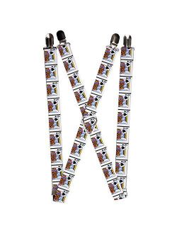 Buckle-Down Men's Suspender-King of Spades, Multicolor, One Size