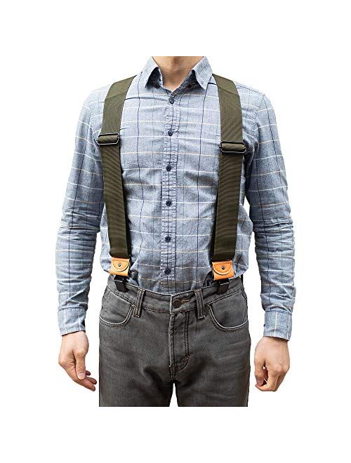 Men's Industrial Strength Suspenders 2 inch Work Suspenders for Men Heavy Duty