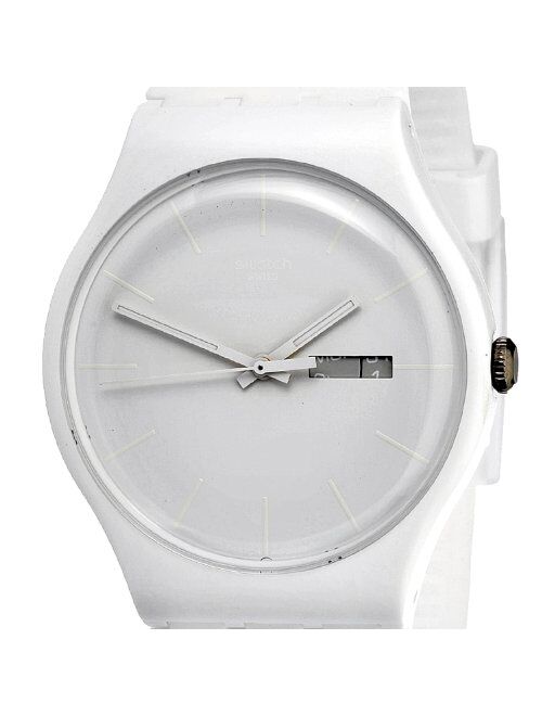 Swatch Unisex SUOW701 Quartz Plastic White Dial Watch