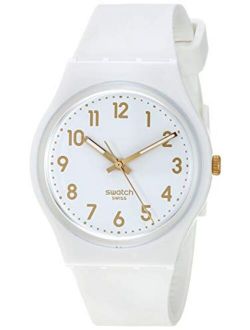 Classic Quartz Silicone Strap, White, 16 Casual Watch (Model: GW164)