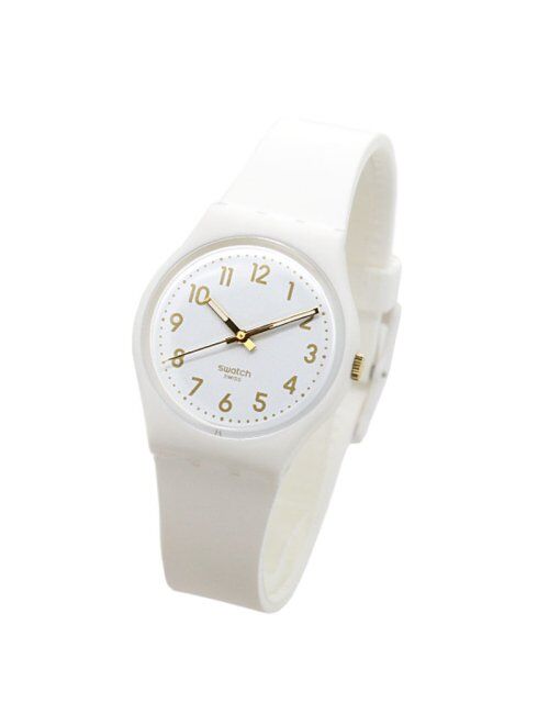 Swatch Classic Quartz Silicone Strap, White, 16 Casual Watch (Model: GW164)