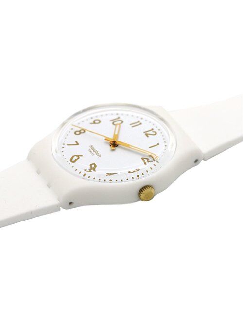 Swatch Classic Quartz Silicone Strap, White, 16 Casual Watch (Model: GW164)