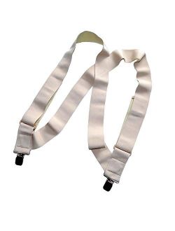 Holdup Hip-clip style 2 inch wide Undergarment side clip suspenders with patented No-slip Clips