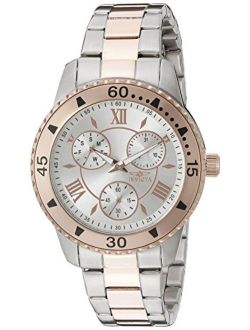 Women's Angel 38mm Steel and Rose Gold Tone Stainless Steel Quartz Watch, Two Tone (Model: 21771)
