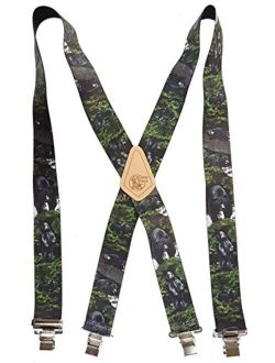 USA MADE CUSTOM SUSPENDERS 2" WIDE STRONG METAL CLIPS BUY AMERICAN !…