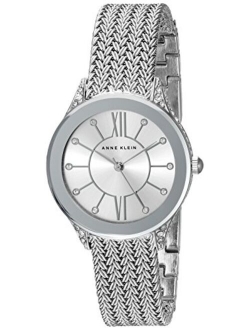 Women's Swarovski Crystal Accented Mesh Bracelet Watch