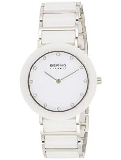 BERING Time | Women's Slim Watch 11435-754 | 35MM Case | Ceramic Collection | Stainless Steel Strap with Ceramic Links | Scratch-Resistant Sapphire Crystal | Minimalistic