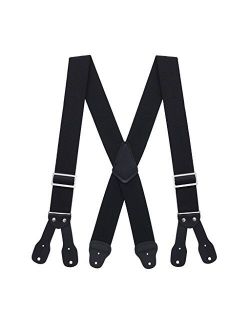 SuspenderStore Men's Logger Suspenders - BUTTON (4 sizes, 5 colors)