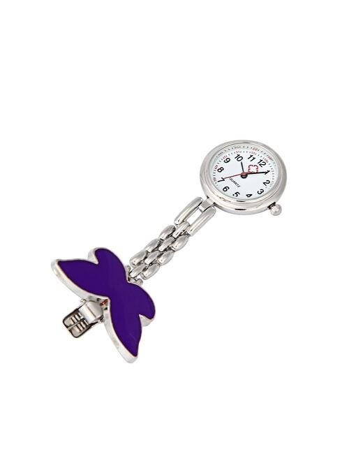 【MIARHB】Clip-on Fob Brooch Pendant Hanging Butterfly Watch Pocket Watch DB ( watch for women )