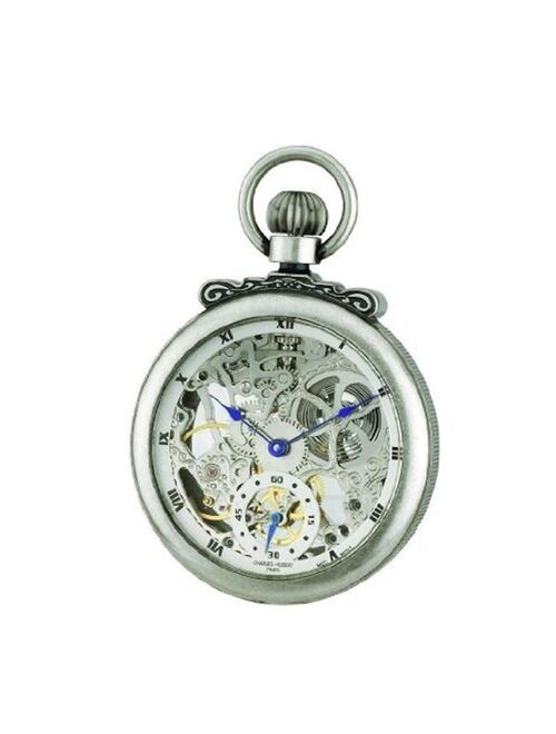 Charles-Hubert Paris Women's Antique Silver Open Face Mechanical Pocket Watch