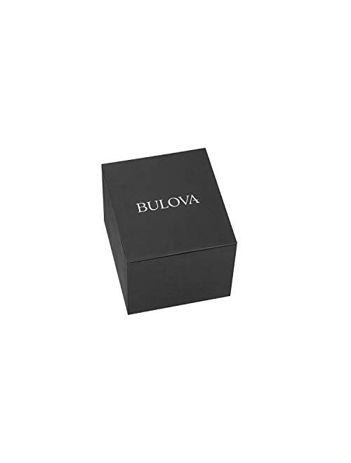 Bulova Women's 96P148 Diamond Gallery Analog Display Japanese Quartz White Watch, Silver