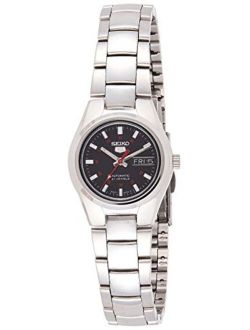 Women's SYMC27 Seiko 5 Automatic Black Dial Stainless Steel Watch