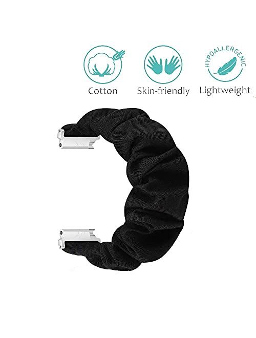 Magwei Band Compatible with Samsung Galaxy Watch Active/Active2 40mm/44mm, Scrunchie Wristband Replacement Compatible for Galaxy Watch 42mm/Gear S2 Classic/Gear Sport Sma