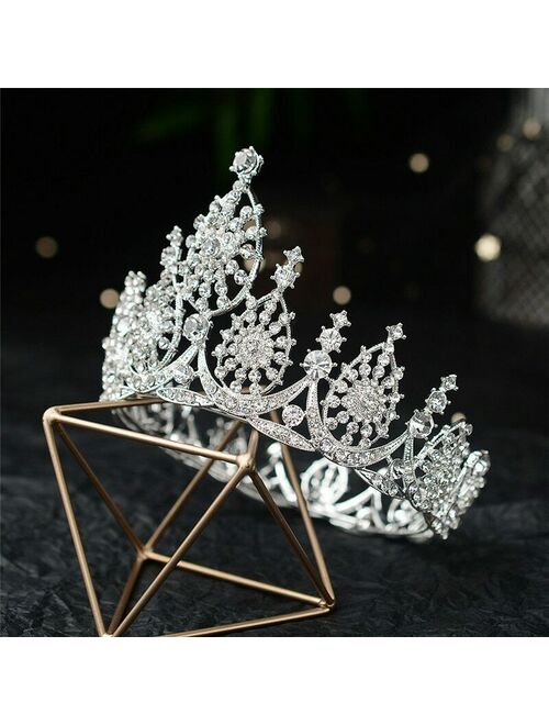 Pageant Queen Bridal Wedding Prom Tiara Crown Hair Accessories Headband