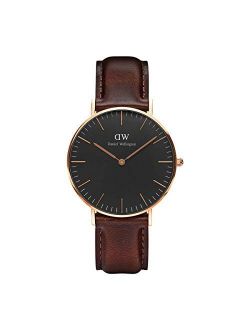 Classic Bristol Watch, Italian Brown Leather Band
