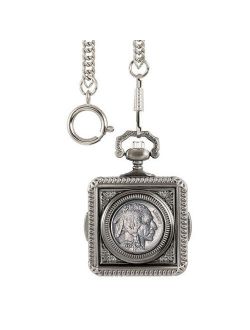 Buffalo Nickel Pocket Watch in Silver