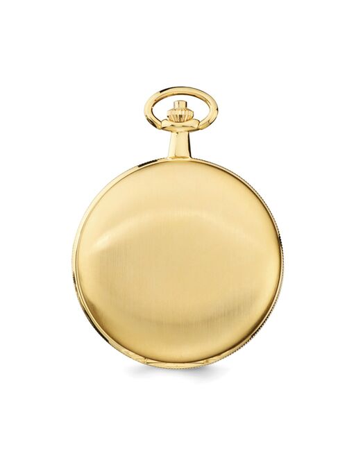 Charles-Hubert Paris Charles Hubert Gold Finish White Dial Quartz Pocket Watch