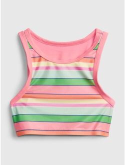 Kids Recycled Stripe Swim Tankini top