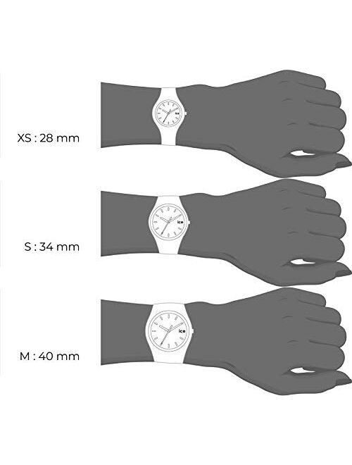 ICE-Watch Women's Quartz Watch with Silicone Strap, Black, 12 (Model: 015347)