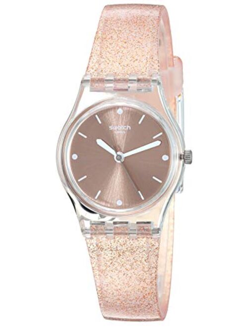 Swatch Women's 1804 Time Quartz Silicone Strap, Pink, 13 Casual Watch (Model: LK354D)