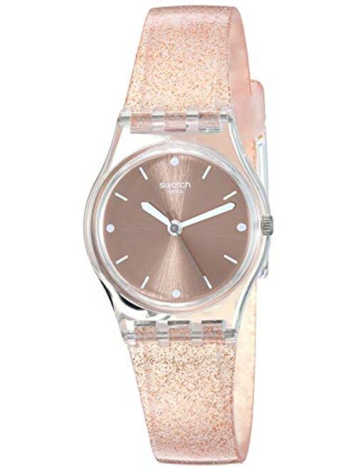 Swatch Women's 1804 Time Quartz Silicone Strap, Pink, 13 Casual Watch (Model: LK354D)