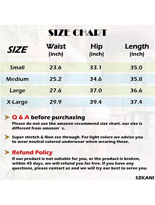 SZKANI Women's High Waist Yoga Pants Tummy Control Butt Lifting Leggings Ruched Textured Booty Workout Tights