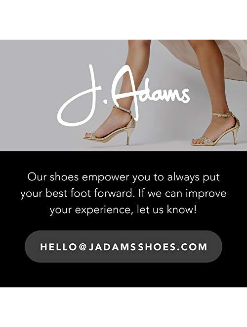 J. Adams Encore Platform Sandals for Women - Ankle Strap Buckle Mid Chunky Heel