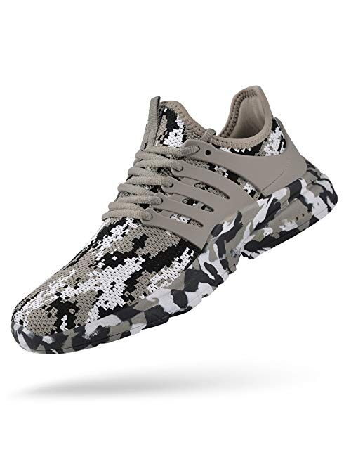 Troadlop Men's Running Shoes Non Slip Shoes Breathable Lightweight Sneakers Slip Resistant Athletic Sports Walking Gym Work Shoes